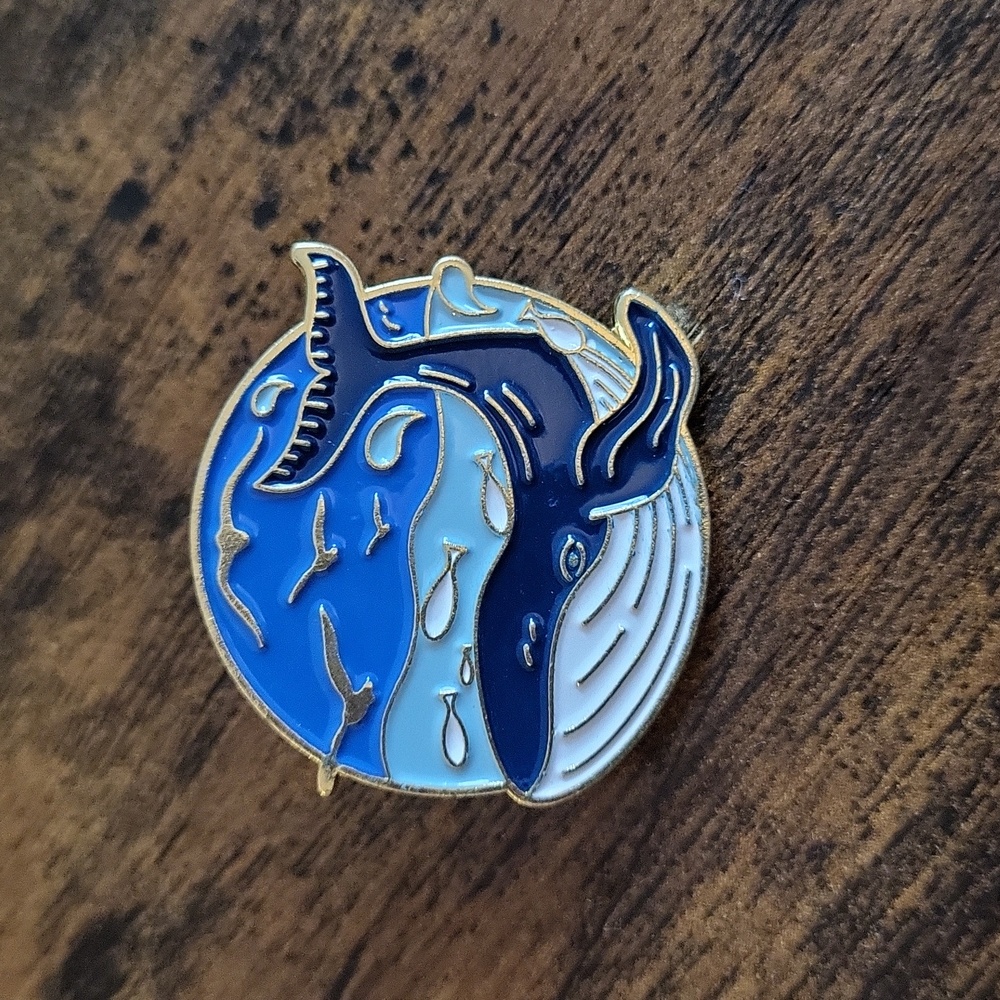 Whale Enamel Pin